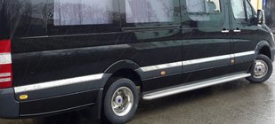 Mercedes Sprinter W906 2006–2018 Modanature porte in acciaio inox foto 3