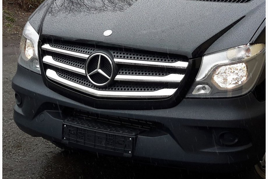 Mercedes Sprinter W906 2006–2018 Coperture Griglia Cromate (2013↗, Acciaio Inox) OmsaLine - Acciaio Inox Italiano Image