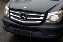 Mercedes Sprinter W906 2006–2018 Coperture Griglia Cromate (2013↗, Acciaio Inox) OmsaLine - Acciaio Inox Italiano foto 1
