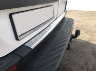 Volkswagen Crafter 2006-2016 Protezione Paraurti Posteriore OPACO (Omsa, Acciaio Inox) foto 1