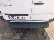 Volkswagen Crafter 2006-2016 Protezione Paraurti Posteriore OPACO (Omsa, Acciaio Inox) foto 4