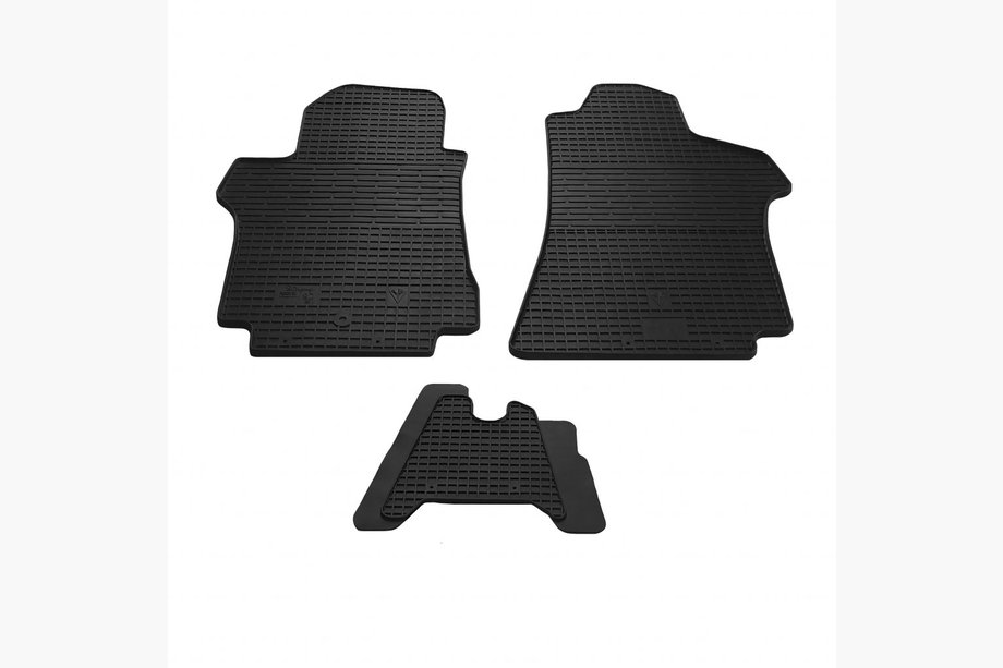 Hyundai H300, H1, Starex 2008-2020 Tappetini in Gomma 2↗1 (3 pz, Stingray Premium) Image
