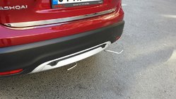 Nissan Qashqai 2014-2021 Modanatura bagagliaio acciaio inox foto 3