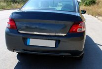 Peugeot 301 2012- Protezione soglia bagagliaio acciaio inox Carmos - Acciaio Inox Turco foto 1
