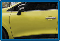 Renault Clio IV 2012-2019 Coperture Maniglie Porta Cromate HB (4pz, Acciaio Inox) Carmos - Acciaio Inox Turco foto 2