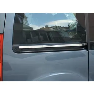 Modanature cromate per porte scorrevoli (2 pz, acciaio inox) Citroen Berlingo 2008-2018 foto 1