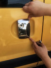 Renault Kangoo 1998-2008 Coperture Maniglie Cromate (Acciaio Inox) foto 2
