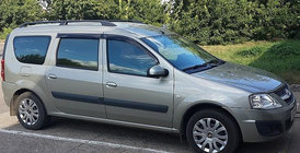 Renault Logan MCV 2005-2013 Deflettori Finestrini (4 pz, Cobra) foto 1