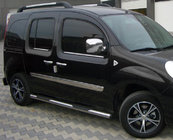 Renault Kangoo 2008–2020 Barre Laterali BB002 (2 pz, Acciaio Inox) 60 mm, passo lungo foto 1