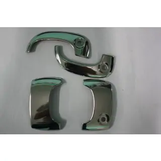 Coperture Maniglie Cromate (Acciaio Inox) Renault Kangoo 1998-2008 foto 4