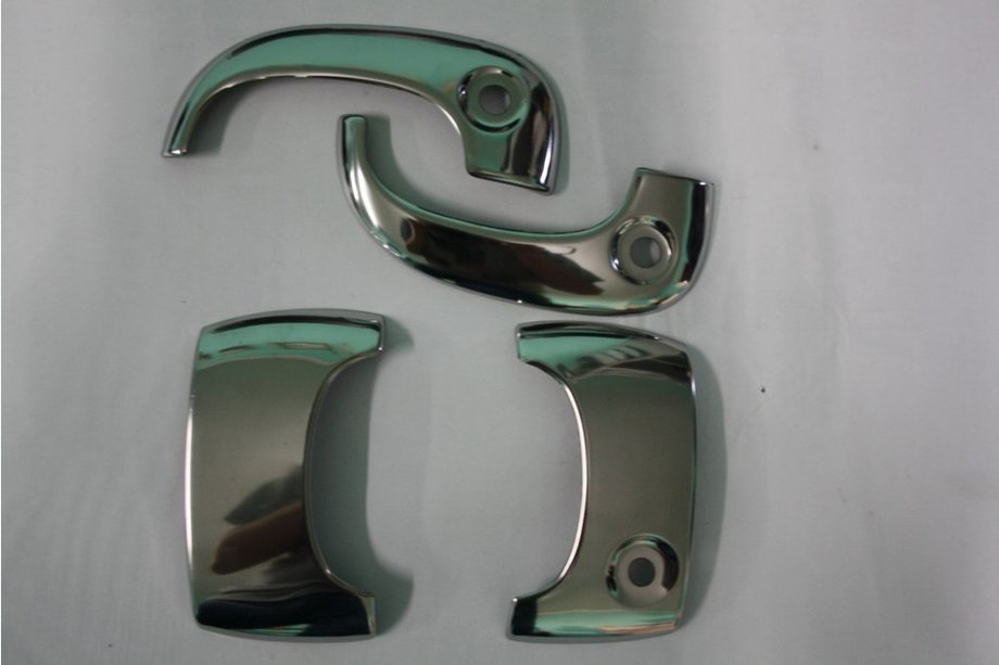 Renault Kangoo 1998-2008 Coperture Maniglie Cromate (Acciaio Inox) Due anteriori + una scorrevole Foto 4