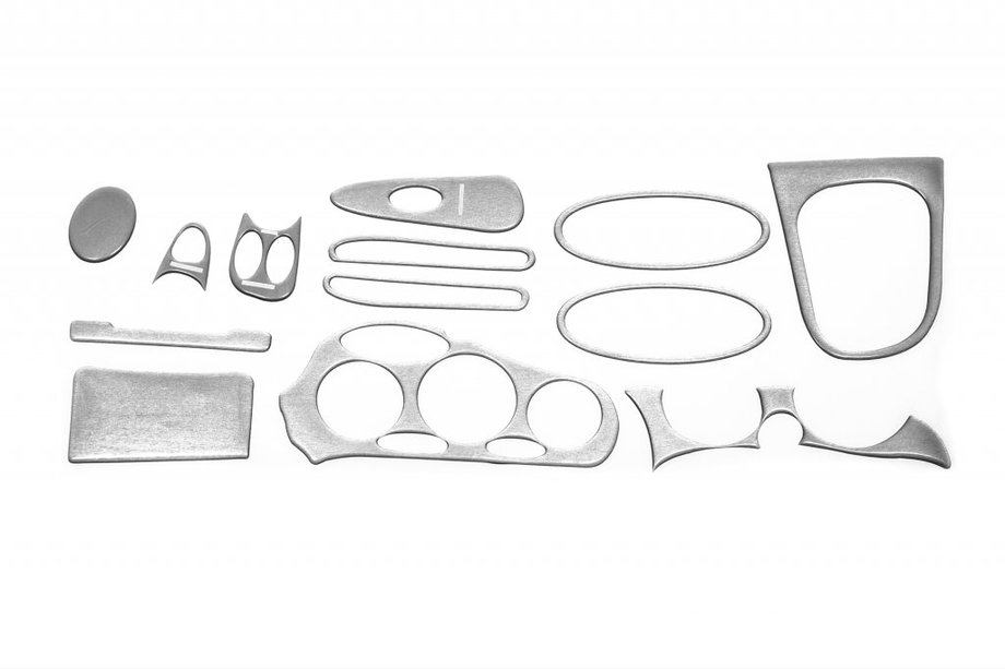 Hyundai Coupe 1996-2002 Rivestimenti cruscotto (effetto alluminio) Image