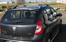 Renault Sandero 2007-2013 Barre Portatutto Skyport GREY foto 3