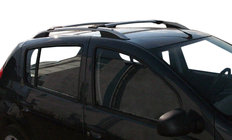 Renault Sandero 2007-2013 Barre Portatutto Skyport GREY foto 2