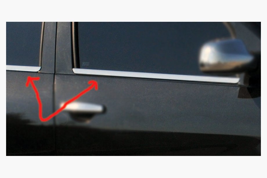Renault Sandero 2007-2013 Cornici esterne finestrini acciaio inox (4 pz) Carmos - Acciaio Inox Turco Foto 4