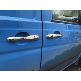 Coperture maniglie porta in acciaio inox Mercedes Vito W639 2004-2014 foto 4