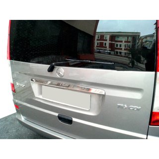 Modanatura cromata sopra la targa (1-porta, acciaio inox) Mercedes Vito W639 2004-2014 foto 1