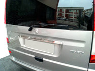 Mercedes Viano 2004-2014 Modanatura cromata sopra la targa (portellone, acciaio inox) foto 1