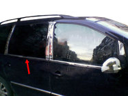 Volkswagen Sharan 1995-2010 Cornici finestrini acciaio inox (4 pz) Carmos - Acciaio Inox Turco foto 4
