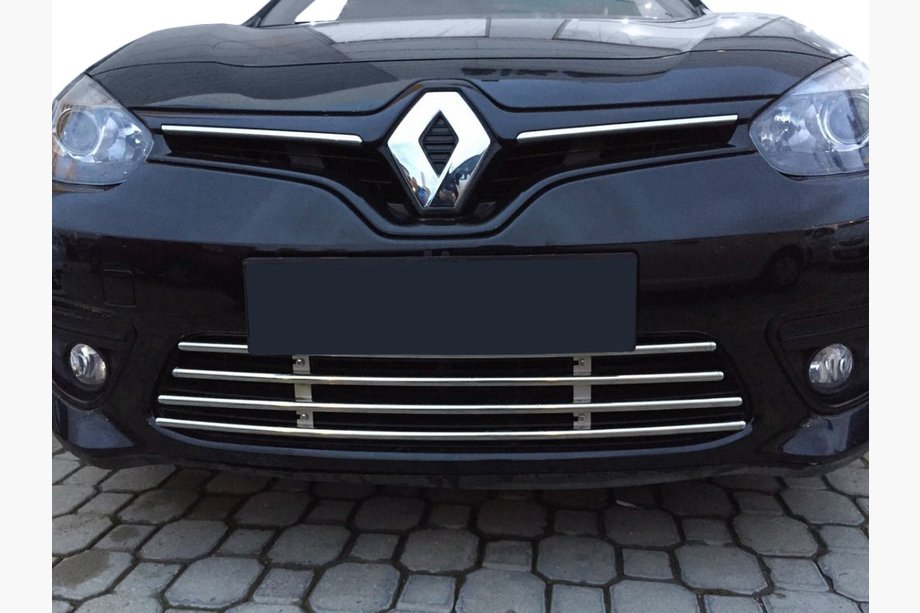 Renault Fluence 2009-2016 Griglia paraurti monoblocco (2013-2016, acciaio inox) Image