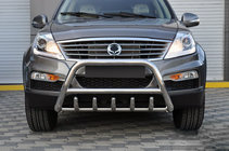 SsangYong Rexton I 2001-2017 Paraurti Anteriore WT003 (Acciaio Inox) foto 1