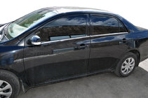 Toyota Corolla 2007-2013 Cornici esterne finestrini acciaio inox (4 pz) Carmos - Acciaio Inox Turco foto 1
