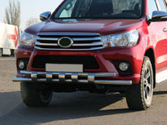 Toyota Hilux 2015- Protezione Anteriore ST015 (Acciaio Inox) foto 1