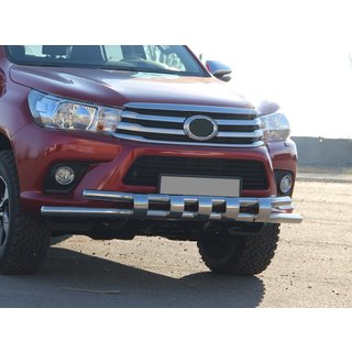 Protezione Anteriore ST015 (Acciaio Inox) Toyota Hilux 2015- foto 2