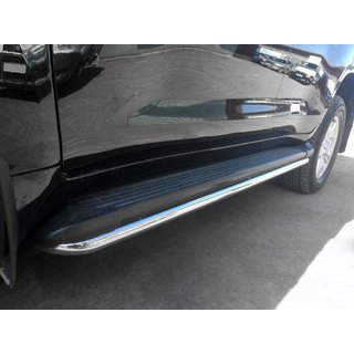 Protezione sottoporta laterale BB004 (2 pz, acciaio inox) Toyota Land Cruiser 200 2007-2021 foto 1