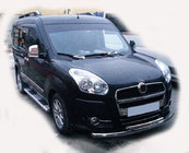 Fiat Doblo II 2010-2022 Protezione Anteriore ST014 (Acciaio Inox) 60/42 mm foto 1