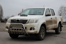 Toyota Hilux 2006-2015 Protezione Anteriore WT002 (Acciaio Inox) foto 2