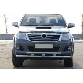 Protezione Anteriore ST014 (Acciaio Inox) Toyota Hilux 2006-2015 foto 3