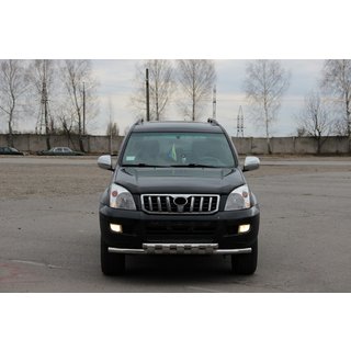 Protezione Anteriore ST015 (Acciaio Inox) Toyota Land Cruiser Prado 120 2002-2009 foto 2