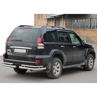 Angolari posteriori doppi AK003-1 (2 pz, acciaio inox) Toyota Land Cruiser Prado 120 2002-2009 foto 4
