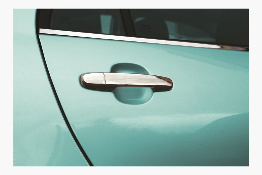 Toyota Prius 2009-2015 Coperture Maniglie Porta Cromate (4 pz, Acciaio Inox) Image