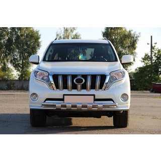 Protezione Anteriore ST015 (Acciaio Inox) Toyota Land Cruiser Prado 150 2009-2023 foto 2