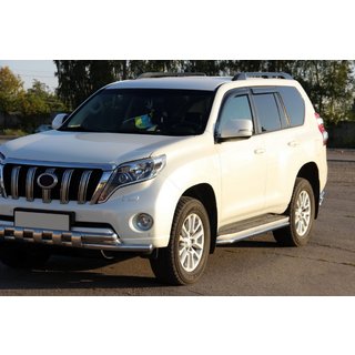 Protezione Anteriore ST015 (Acciaio Inox) Toyota Land Cruiser Prado 150 2009-2023 foto 3