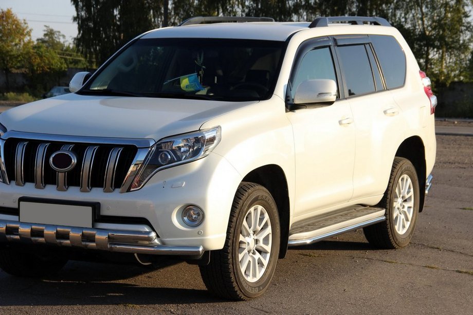 Toyota Land Cruiser Prado 150 2009-2023 Protezione Anteriore ST015 (Acciaio Inox) Foto 3