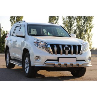 Protezione Anteriore ST015 (Acciaio Inox) Toyota Land Cruiser Prado 150 2009-2023 foto 4