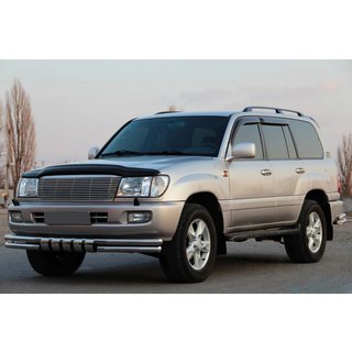 Protezione Anteriore ST015 (Acciaio Inox) Toyota Land Cruiser 100 1998-2007 foto 1