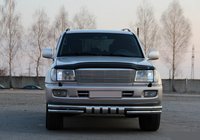 Toyota Land Cruiser 100 1998-2007 Protezione Anteriore ST015 (Acciaio Inox) foto 2