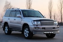 Toyota Land Cruiser 100 1998-2007 Protezione Anteriore ST015 (Acciaio Inox) foto 3