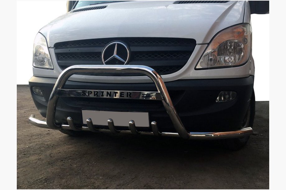 Mercedes Sprinter W906 2006–2018 Parabullbar WT003-Plus (Acciaio Inox) Image