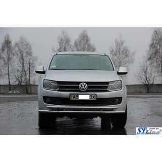 Protezione Anteriore ST018-2 (Acciaio Inox) Volkswagen Amarok 2010-2022 foto 2
