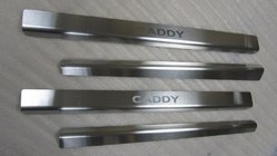 Volkswagen Caddy 2004-2010 Coperture Battitacco Natanika Standard (4 pz, Acciaio Inox) foto 2