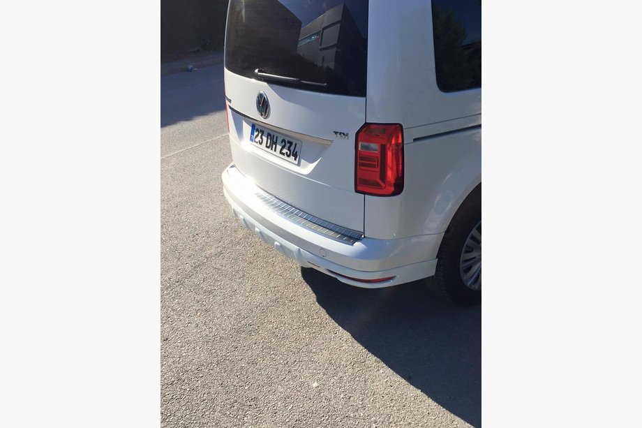 Volkswagen Caddy 2015-2020 Copertura paraurti posteriore (primer per verniciatura) Foto 4