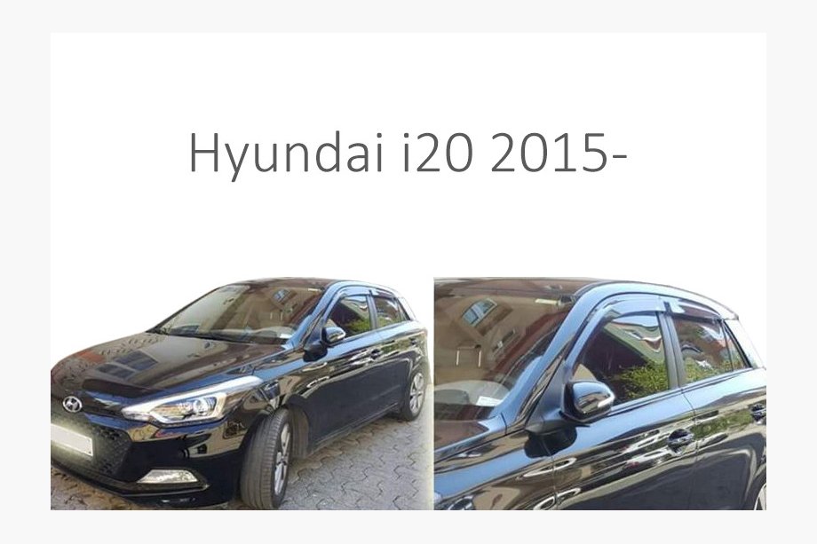 Hyundai I-20 2014-2020 Deflettori Finestrini (4 pz, Perflex) Image