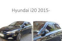 Hyundai I-20 2014-2020 Deflettori Finestrini (4 pz, Perflex) foto 1