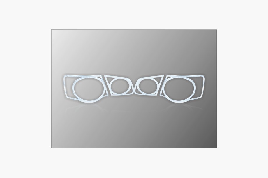 Volkswagen Jetta 2006-2011 Coperture Cromate Fanali Posteriori (2 pz, plastica) Image