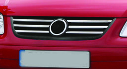 Volkswagen Caddy 2004-2010 Coperture Griglia Cromate Life (6 pz, Acciaio Inox) foto 3